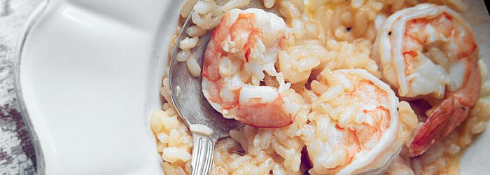 Risotto z krewetkami