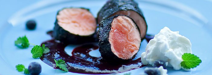 Roladki z łososia Sushi Nori