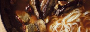 Broth with Roasted Duck Wings