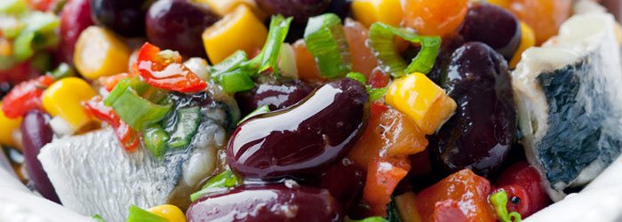 Mexican-style herring salad