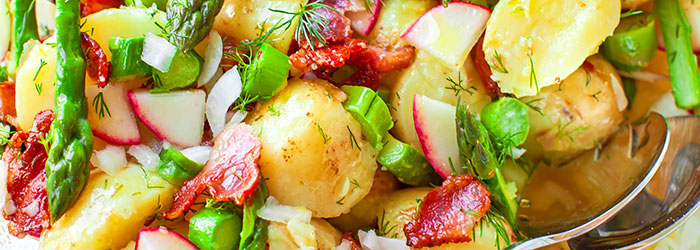 Spring Salad with New Potatoes, Asparagus and Radishes