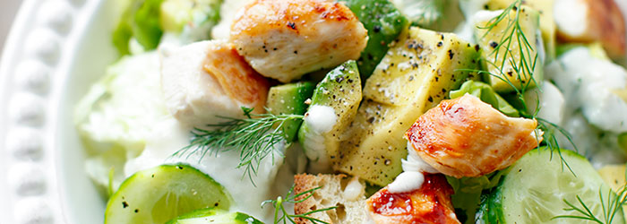 Chicken, Avocado and Cucumber Salad
