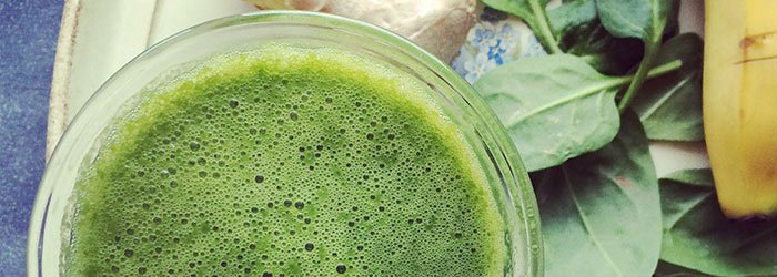Smoothie szpinakowe z imbirem