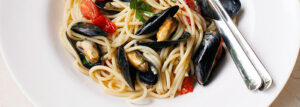 Spaghetti z małżami