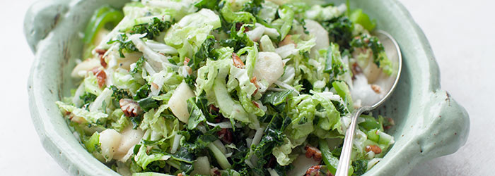 Napa Cabbage, Kale and Pear Salad