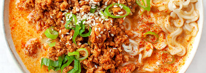 Quick Ramen with Ground Meat