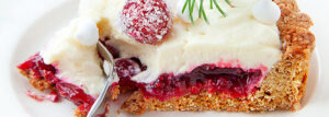 Tarta z żurawiną i białą czekoladą