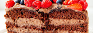 Tort z kremem nutella