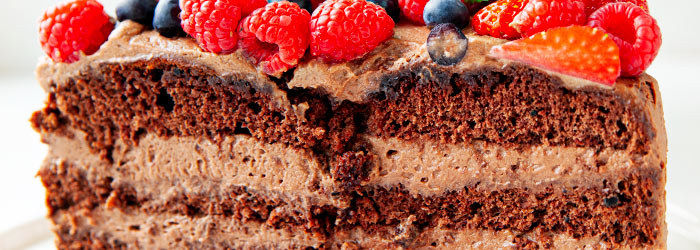 Tort z kremem nutella