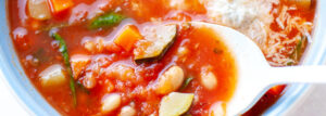 Tuscan Soup with Beans and Zucchini