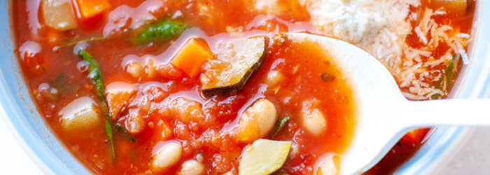 Tuscan Soup with Beans and Zucchini