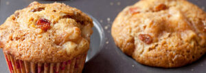 Wegańskie muffiny z jabłkami
