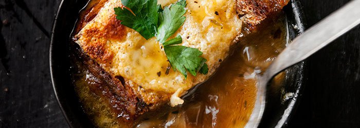 Onion Soup with Roasted Onions