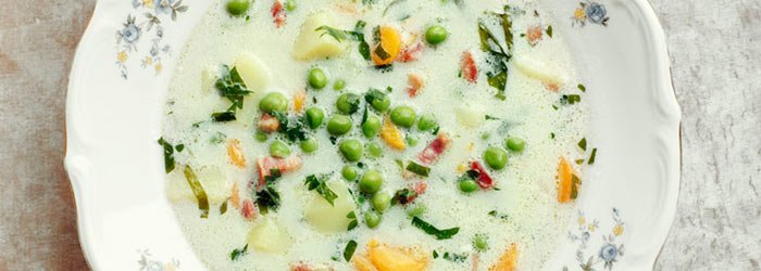 Pea Soup Florentine
