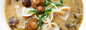 Mushroom Soup with Pasta