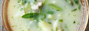 Vegetable Soup with Young Vegetables and Ground Turkey