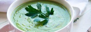 Cream broccoli soup with Gorgonzola
