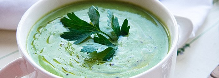 Cream broccoli soup with Gorgonzola