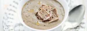 Mushroom Cream Soup with Pasta