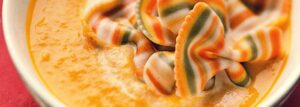 Cream carrot and leek soup