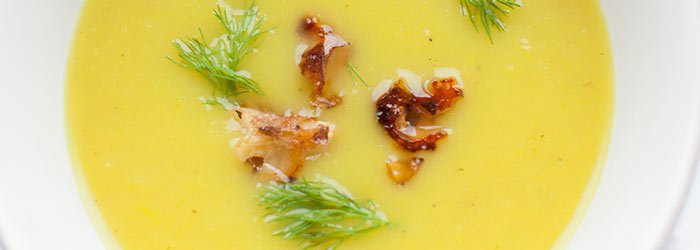 Creamy fennel soup