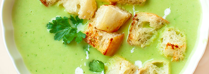 Creamy Green Pea Soup