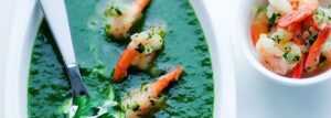 Creamy spinach and potato soup