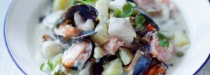 Fish soup with potatoes