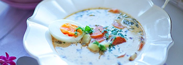 Sorrel soup with potatoes