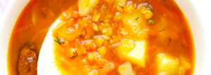 Lentil Soup with Mushrooms